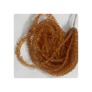 Cuentas de Zafiro Amarillo Natural Facetadas en Forma de Lágrima, Piedras Preciosas de Primera Calidad para Joyería, 3-4MM, Hilo de 17 Pulgadas - Product Image 6
