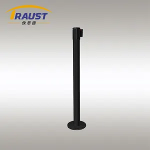 Traust New Design Magnetic Public Guidance Systems Q Up Stand Crowd Control Stanchion Base Retractable Belt Barrier