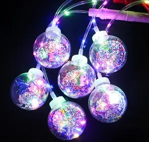 ฮีเลียมโปร่งใสบอลลูน Sticks งานแต่งงานวันเกิดตกแต่งเด็ก LED บอลลูนแสง Luminous LED Bobo บอลลูน