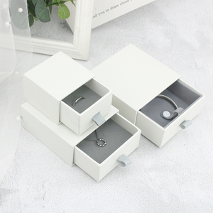 Custom Luxury Jewelry Packaging Velvet Box With Logo Bags Storage Paper Slid Drawer Gift Pouch Boxes