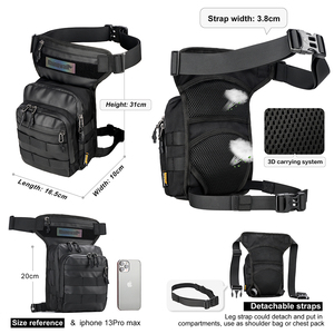Tas Pinggang Taktis Multifungsi Rhinowalk, Tas Selempang Motor, Tas Kurir untuk Sepeda Motor - Product Image 3