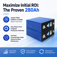 Batería LFP Original CATL 280Ah 314Ah 3.2V, Sistema de Almacenamiento Solar Doméstico de 10kWh, Celdas de Grado Industrial, 10000 Ciclos, Temperatura de Operación de -20 a 60°C, China