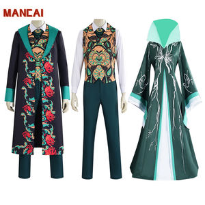 Costume de cosplay Madame Morrible du <span class=keywords><strong>film</strong></span> Wicked, <span class=keywords><strong>Le</strong></span> <span class=keywords><strong>magicien</strong></span> <span class=keywords><strong>d</strong></span>'<span class=keywords><strong>Oz</strong></span>, pour femmes et hommes, robe de sorcière, uniforme de scène, vêtements de carnaval <span class=keywords><strong>d</strong></span>'Halloween - Product Image 1