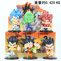 Cajas Sorpresa de Anime Dragon Ball con Son Goku y Vegeta, Caja Misteriosa de Figuras de Acción de PVC, Colección de Juguetes para Niños