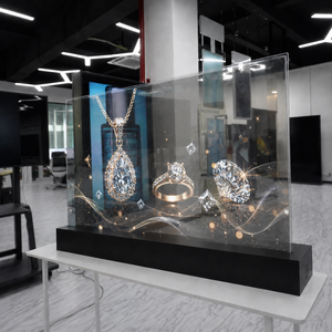 Affichage numérique OLED transparent, alternative au film transparent LED pour l'affichage en vitrine de magasin de détail - Product Image 1