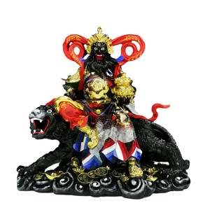Sanmantuo Resin Gilt 48Cm Five-Way God of Wealth Zhao Gongming Riding a Tiger Estatua del Dios DE LA Riqueza - Product Image 4