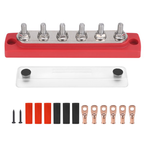 RV <b>Yacht</b> Busbar 48V 150A Mini Terminal Set With 6xM6 Studs Nickel Plated Copper Nylon PA66 Cover - Product Image 2