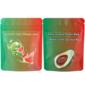Sacchetto Personalizzato <span class=keywords><strong>da</strong></span> 3,5g in PE UV 3D con Chiusura a Zip in Alluminio, Antiodore, per Confezionamento di Alimenti e Biscotti - Product Image 3