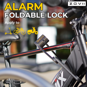 Alarme de sécurité haute performance <span class=keywords><strong>antivol</strong></span> pour vélo, cadenas pliable en acier trempé pour moto avec protection étanche IP67 - Product Image 5