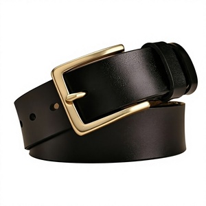 Latest Designs Fashionable <b>Vintage</b> Pin Buckle Heavy Duty Men's Genuine Leather <b>Belt</b> Steel Buckle Waterproof Eco-Friendly OEM ODM - Product Image 4