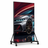 Afficheur LED pliable 3840x2160 (4K) P1.86 P2.5 1200cd Luminosité Écran numérique portable CMS intégré HDR10 Support au sol