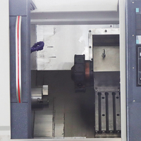 Tour à tourelle CNC JIUCHENG TCK36 à banc incliné, servomoteur Fanuc, broche simple, 2 axes, centre de tournage horizontal de haute précision