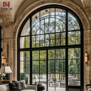 หน้าต่างวิลล่าแบบแนวนอน ดีไซน์ฝรั่งเศส ระบบสั่งทำพิเศษ กรอบอลูมิเนียมอัลลอยด์คุณภาพสูง ทนทานต่อสภาพอากาศ รูปลักษณ์สวยงาม หรูหรา เหมาะสำหรับห้องนั่งเล่น - Product Image 2