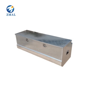 Boîte à outils de <span class=keywords><strong>remorque</strong></span> ATV en <span class=keywords><strong>aluminium</strong></span> robuste stockage de lit de camionnette avec poignées latérales et serrures mallettes à outils - Product Image 3
