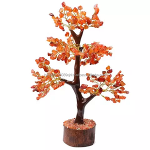 Meilleure vente de cristaux décoratifs pierre d'agate naturelle puces de guérison sept chakra fil cristaux arbre en vrac pour la décoration - Product Image 3