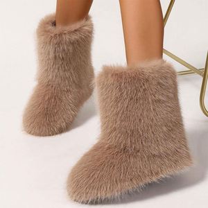 <span class=keywords><strong>Bottes</strong></span> à semelle personnalisée en peluche rose avec broderie de sourire - Product Image 5