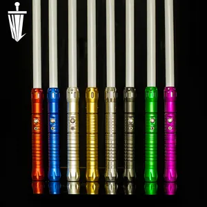Sabres métalliques Hilt Foc, vente en gros, sabre laser, haute qualité, couleur rvb, Luke Fx, jouet épée légère