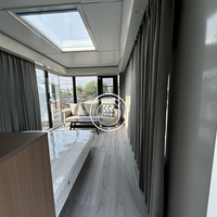 Luxe 2-3 slaapkamer woonkamer moderne prefab slimme tiny space capsule modulaire container woning keuken space capsule hotel