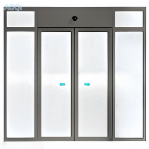 Puerta de Vidrio con Sensor Automático y Marco de Aleación de Aluminio, Puerta de Vidrio de <span class=keywords><strong>Doble</strong></span> Hoja con Sensor y Control Remoto para Locales de Entretenimiento - Product Image 6