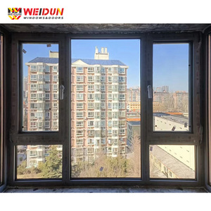 Ventanas Insonorizadas de Aleación de Aluminio Weidun 80, Vidrio Templado Doble, Pantalla Plegable de Fibra de Vidrio, Estilo Moderno Colgante, para Uso en Hoteles - Product Image 4