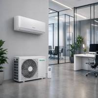 AC Split Dinding Hisense 9000BTU 12000BTU 18000BTU 24000BTU DC Inverter Pendingin Pemanas R32 Rumah Kantor
