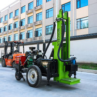 Hongrun Machine de forage de puits d'eau diesel entièrement automatique Machine de forage hydraulique 100m 200m