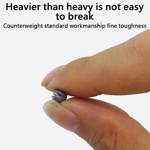 Échantillons de matériel de pêche <span class=keywords><strong>rouge</strong></span> emballé dans une boîte 0.4g-1.5g moules de plomb poids accessoires de pêche - Product Image 6