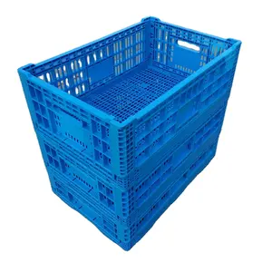 600x400x340mm plastic e Plastic Crates Foldable Plastic for vegetables and fruits crate