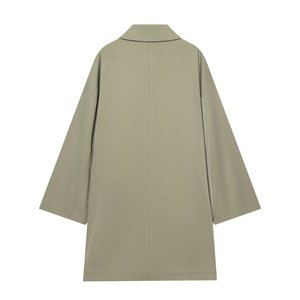 <span class=keywords><strong>Manteau</strong></span> trench ample à col à revers, coupe-vent, manches longues, vert, automne/<span class=keywords><strong>hiver</strong></span>, décontracté, minimaliste, polyvalent, vêtements d'extérieur pour femmes, taille <span class=keywords><strong>XL</strong></span> disponible - Product Image 2