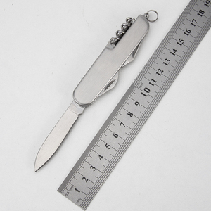 Coltello Pieghevole Portatile Mini in Acciaio Inossidabile, Strumento Multifunzione EDC per Sopravvivenza Outdoor e Caccia, Tascabile Tipo Coltello Svizzero - Product Image 2