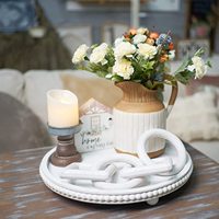 Chaîne en bois cuticules & CO, décoration de ferme moderne, à 4 maillons, artisanat fait à la main pour le café, artisanat domestique en bois sculpté à la main