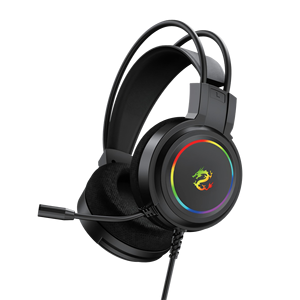 PJT-DEP2449 Gaming Headset with Wired Over-Ear Earphones Jack Digital Display Battery Indicator Noise Reduction for PC Games