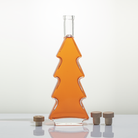 Árbol de Navidad Premium a medida 500 m Ron whisky vodka gin licores botella de vidrio con tapón de corcho LGG-09