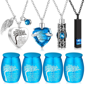 Collana Con Catena A Cavo Con Ciondolo Commemorativo Per Animali Domestici In Acciaio Inossidabile Con Scatola Per Cremazione Urna Per Cenere A Forma Di Goccia Di Cristallo Strass Collane Per Donne U