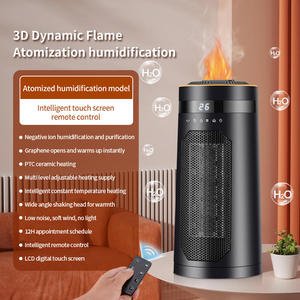 New xách tay hộ gia đình PTC nóng với ngọn lửa hiệu ứng tiết kiệm năng lượng fan hâm mộ phòng ngủ văn phòng nhà FCC cho ETL/CE - Product Image 5