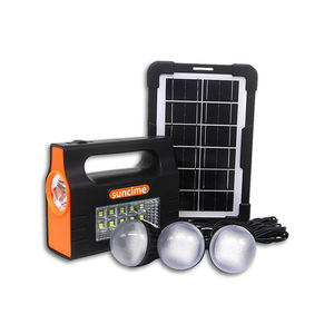 Système d'éclairage solaire Système d'éclairage solaire Centrale électrique avec trois ampoules Lampe de <span class=keywords><strong>camping</strong></span> à LED solaire <span class=keywords><strong>rechargeable</strong></span> Lumière SMD lumineuse - Product Image 2