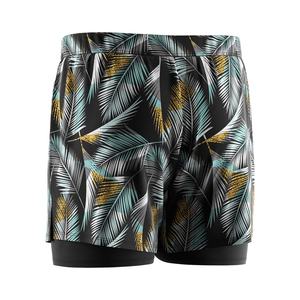 Maillot de bain ample de haute qualité pour homme, short de sport 2-en-1 en polyester pour la gym - Product Image 4