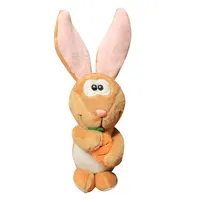 12cm özel peluş oyuncaklar Mini paskalya dekoratif tavşan havuç ile çocuklar hediye