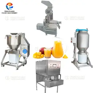 Fresh Mango Skin Peeling Core Pitting Machine Juice Making Screw Crushing Machine Mango Processing Machine
