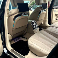 Table de siège pliante de luxe avec chargeur sans fil en cuir PU et plastique, couleur et logo personnalisés pour Mercedes W222 W223 2013-2025, panneau OEM