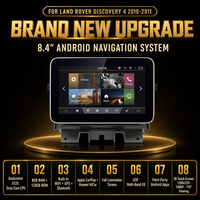 Autoradio Android 8,4'' avec écran HD et navigation pour Land Rover Discovery 4 2010-2011, lecteur multimédia vidéo, Carplay, GPS