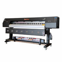 Worldcolor nuevo avanzado 1,8 m i3200 * 4 Industrial Inkjet Flex banner eco solvente vinilo impresora de etiquetas plotter de gran formato