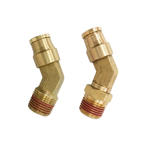 Conector de Aire Boeray RP1013 DOT de Latón Liso, Tipo Push-in, Codo NPT Macho de 45 Grados, 300 PSI, para Uso Automotriz e Industrial - Product Image 2