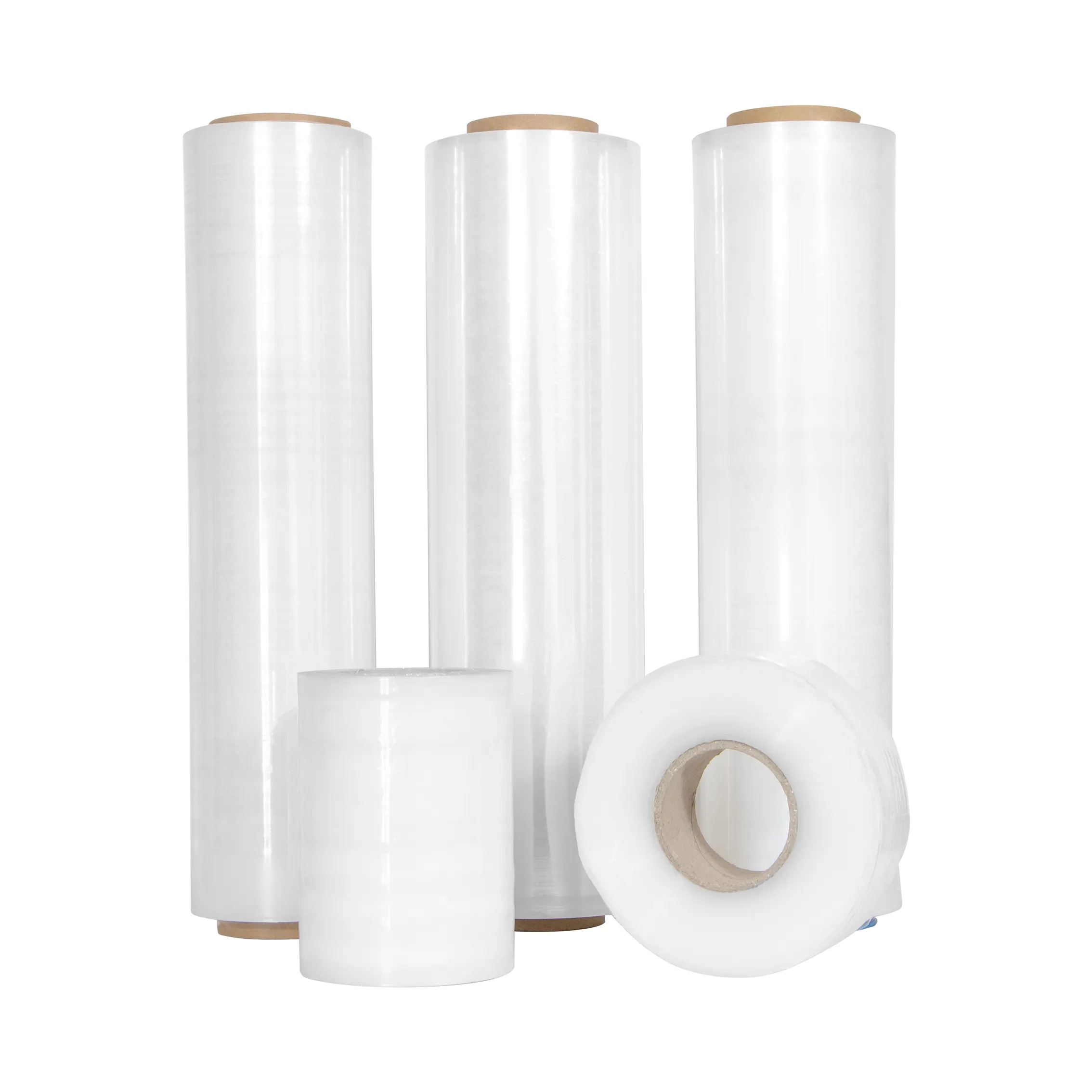 Industriële Doorzichtige Pe Folie Plastic Stretch Wrap Folie Voor Pallet Verpakking