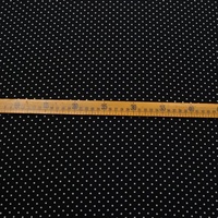 Nouveau tissu en crêpe de Chine de soie à pois blancs et noirs, confortable, pour robes et vêtements féminins printemps-été