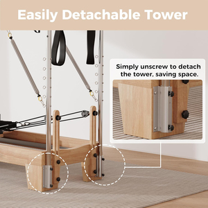 Gimnasio entrenamiento cuerpo equilibrio madera <span class=keywords><strong>Pilates</strong></span> reformador máquina Cadillac reformadores <span class=keywords><strong>Pilates</strong></span> con torre - Product Image 5