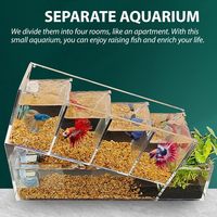Aquarium de bureau de luxe en gros avec circulation d'eau écologique et multiples compartiments pour l'aménagement paysager de salon