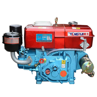 Moteur diesel monocylindre TENGKA R185 10 CV 4 temps à démarrage électrique pour tracteur, motoculteur, moulin à maïs, moteur rapide