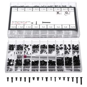 <span class=keywords><strong>500</strong></span> Uds Tiny Micro Kit de tornillos de reparación 18 tamaños acero inoxidable grado 4,8/6,8 rosca fina recubierta de Zinc M1.2 M1.4 M2 tornillos de reloj - Product Image 3