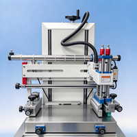 Machine d'impression sérigraphique à plat automatique, pneumatique, compacte, haute vitesse, pour étiquettes, t-shirts, ballons en latex, plastique